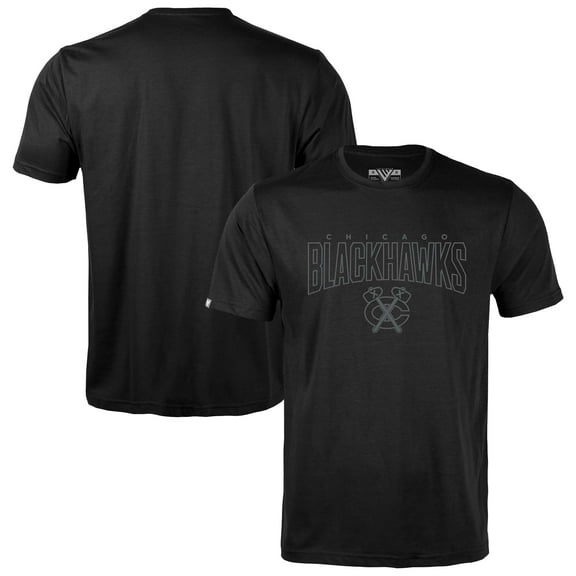 Men's Levelwear Black Chicago Blackhawks Richmond Darkmoon T-Shirt