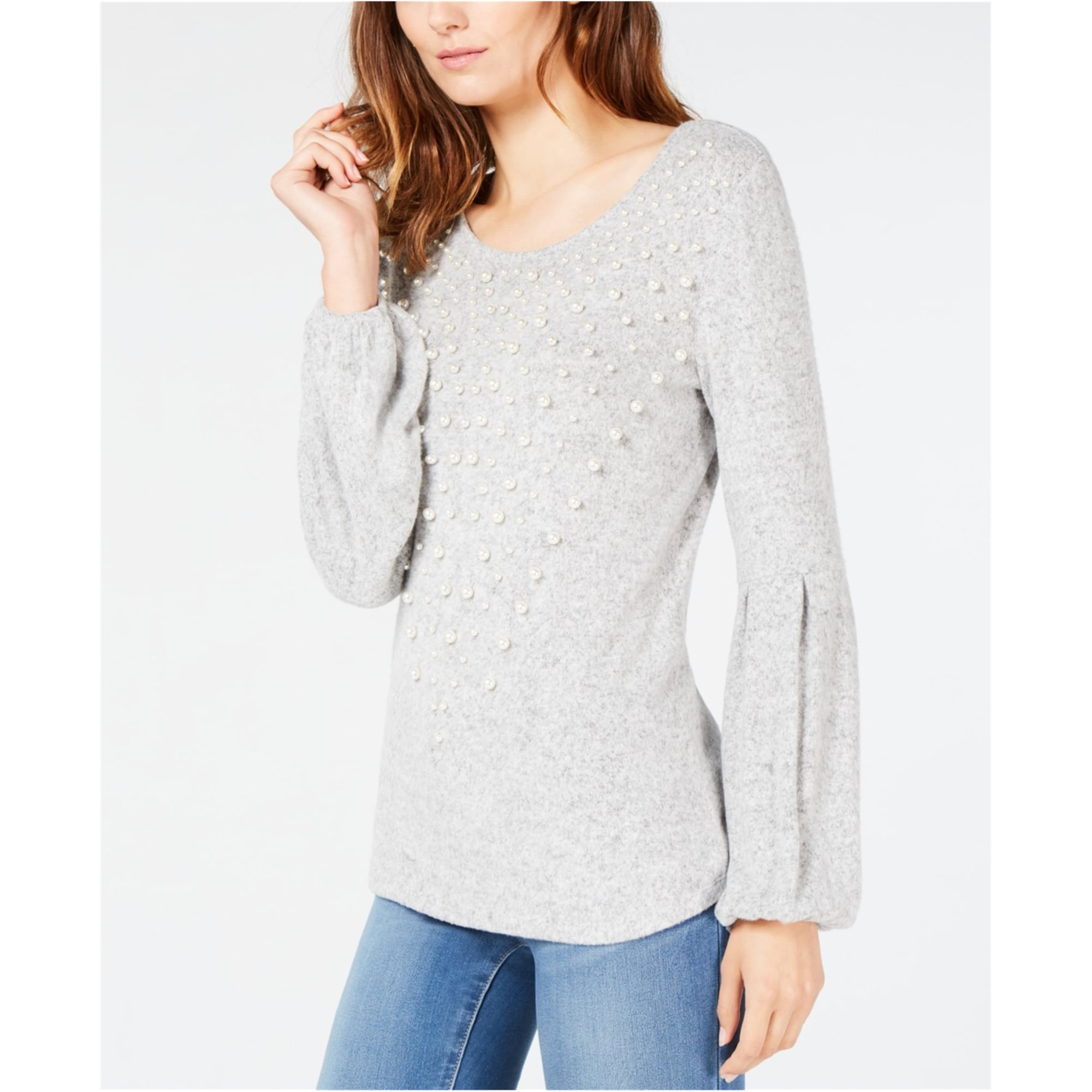 INC INC Womens FauxPearl Pullover Sweater