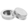 thumbnail image 1 of ADDHAT 2Ud Para Puertas Empotradas De Gabinete En Plata Para Puertas De Vidrio, 1 of 5