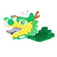 thumbnail image 5 of Handmade Paper Dragon Accessories Decor Chinese Style Prop Practical Lovely DIY Material Kits for Christmas Spring Festival New Year Wedding green, 5 of 8
