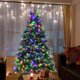 thumbnail image 2 of Árbol navideño Costway nevado preiluminado 210 cm 11 modos de flash 450 luces multicolores, 2 of 4