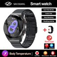 thumbnail image 1 of Reloj inteligente deportivo para hombre, pulsera con control de glucosa en sangre, ECG + PPG HRV, presión arterial, temperatura corporal, compatible con Huawei y Xiaomi xuanjing  unisex, 1 of 2