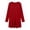 Red, variant on ClodeEU Women's Crew Neck Long Sleeve Tunic Top, Casual Loose Fit Long Pullover Blouse ,Women's S-XXXL