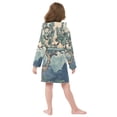 thumbnail image 7 of FORMRS Niños Bathrobe Unisex Hooded Robe Soft Plush Pajamas Sleepwear, Size 2-3T, Tree in The Mountains, 7 of 7