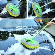 JahyElec Car Wash Brush Extendable Pole Revolving Care Washing Brush Sponge Cleaning