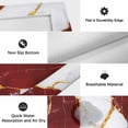 thumbnail image 6 of Red Marble Outdoor Rug for Patio/Deck/Porch, Non-Slip Large Area Rug 6 x 9 Ft, Luxury Gold White Abstract Cracks Artwork Indoor Outdoor Rugs Washable Area Rugs, Reversible Camping Rug Carpet Runner, 6 of 8