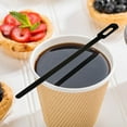 thumbnail image 2 of Black Plastic Keyhole Coffee Stirrer - 6 1/4" - 1000 count box, 2 of 2