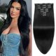 thumbnail image 1 of Extensiones de cabello Houlud Jet Black Real Human Hair 45 cm 120 g, 1 of 6