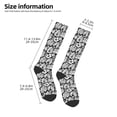 thumbnail image 4 of Haiem Tropical Leaves Socks, Funny Novelty Crazy Design Cotton Socks Sports Socks Knee High Socks For Men, Women,1Pairs - Gift For Working Friends, 4 of 8