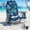 Leaf Blue-Green, variant on DKMOCO Backpack Beach Chair, Folding Camping Chair for Adults, Portable Outdoor Lounge Chair with Cup Holder for Outside Lawn Patio, 6-Position Reclining Heavy Duty, Rainbow Blue-Orange
