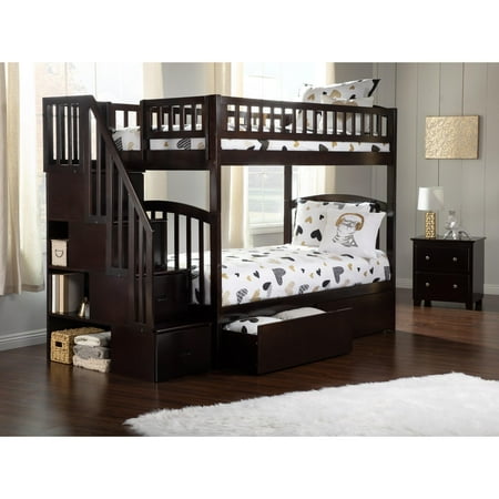 Westbrook Staircase Bunk Twin Over Twin With 2 Urban Bed Drawers