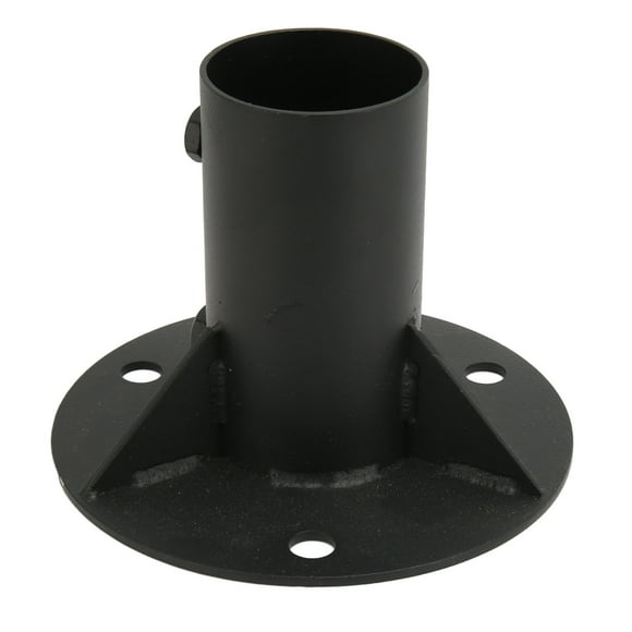 Chain Link Fence Pole Floor Flange, Heavy Duty Chain Link Fence Pole Floor Flange Base With Durable Steel Construction Easy To Install For Holding Metal Post