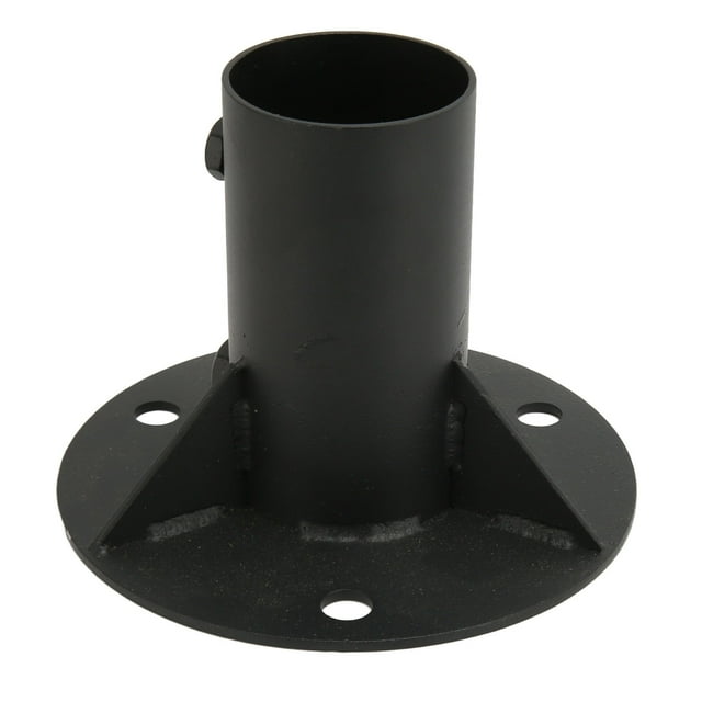 Brida De Piso Para Poste De Cerca De Eslabones De Cadena, Brida De Base, Soporte De Concreto Para Poste De Cerca Sólido Pesado Para Sujetar Cercas, Postes Redondos De Bandera