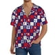 thumbnail image 1 of Fotbe golf Camisa Estampada de Manga Corta para Hombre, Casual de Verano, Estilo Playero, Sin Arrugas-Small, 1 of 5