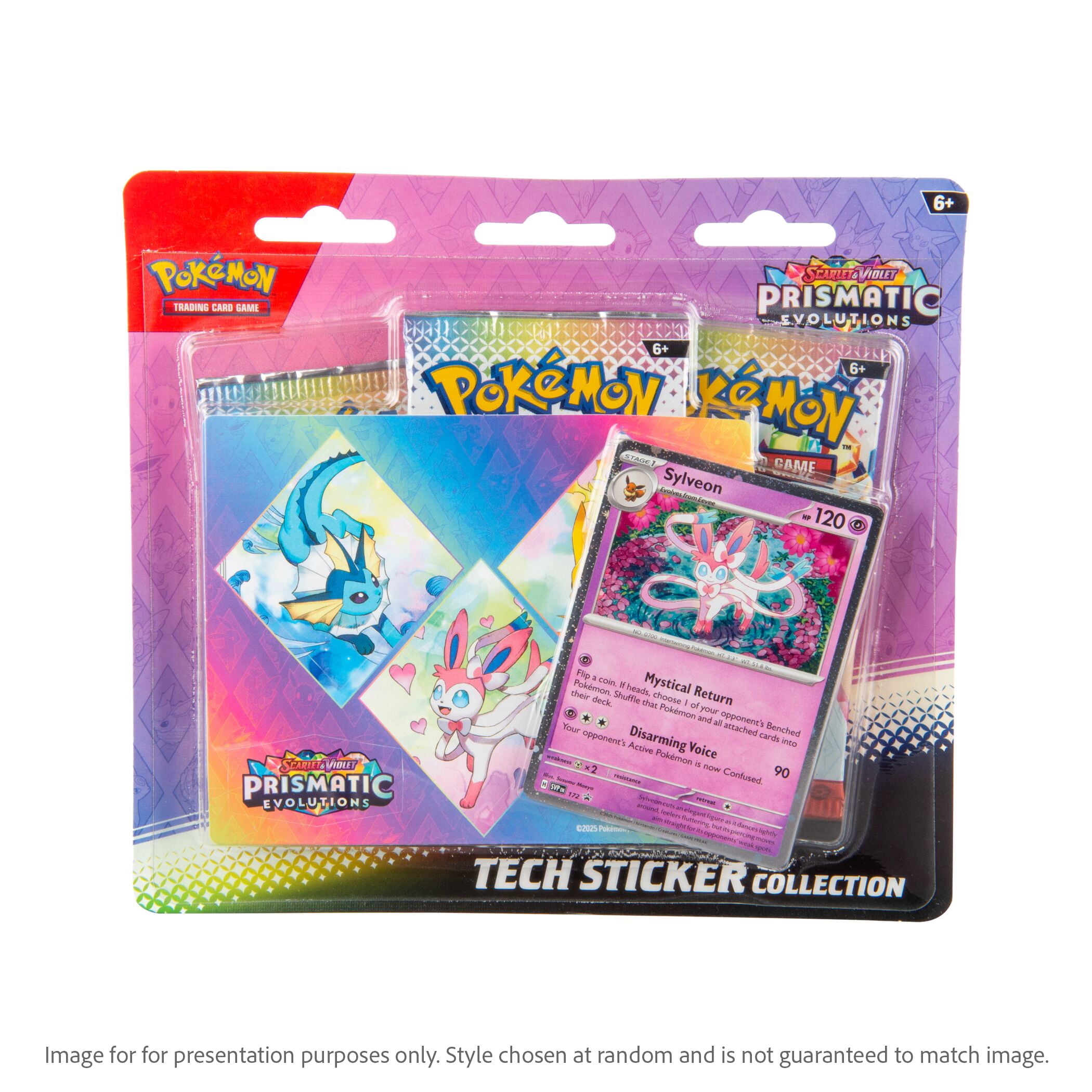 Pokemon Trading Cards SV 8.5 Prismatic Evolutions Tech Sticker Collection -  Walmart.com