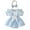 Blue Bunny, variant on WIBACKER Newborn Baby Girl Easter Clothes Rabbit Ruffle Sleeve Romper Suspender Dress Headband Summer Outfits