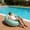 Green-GN, variant on Outdoor Printed Inflatable Sofa Chair, Portable Lightweight Air Couch, Soccer Ball Design Inflatable Furniture for Camping Trekking Leisure and Patio
