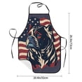 thumbnail image 2 of Pofeuu Patriotic Bulldog Art Print Aprons with Pockets, Cute Aprons for Kitchen, Cooking, Server, Barber, Chef Apron, 2 of 7