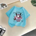 thumbnail image 3 of Camiseta de algodón de verano para niños de Kulomi, divertida camiseta de dibujos animados de Sanrio para niño y niña, camiseta informal de moda para bebé, ropa para niño, 3 of 5
