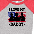 thumbnail image 4 of Inktastic Military Dad I Love My Daddy Boys or Girls Baby Bodysuit, 4 of 5