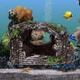 thumbnail image 2 of Simulación resina rocalla pecera ornamento acuario decoración cubo antiguo, 2 of 8