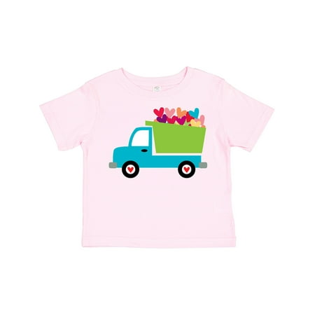 

Inktastic Valentine s Day Heart Truck Gift Toddler Boy or Toddler Girl T-Shirt