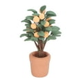 thumbnail image 2 of 1:12 Scale Miniature Bonsai Plant Potted Clay Ceramics Home Decor Mini Orange Tree Decoration for Doll Room, 2 of 12