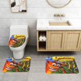 thumbnail image 2 of Crash Bandicoot Juego de 3 alfombras de baño de coral fleece: tapete de baño + alfombra de inodoro en forma de U + funda de tapa de inodoro en forma de O, 2 of 6