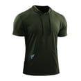 thumbnail image 1 of MAWCLOS T-Shirt à Capuchon d'Été pour Hommes Course Basketball Hauts Athlétiques Entraînement Chandails pour Muscles, 1 of 3
