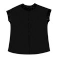 thumbnail image 4 of RMGVDSD Womens Summer Tops Round Neck Solid Color Raglan Short Sleeve Loose Casual Top Fashion Tshirts Shirts, 4 of 4