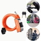 thumbnail image 5 of Candado de cable para bicicleta antirrobo de acero resistente e impermeable, accesorio para ciclismo Naranja, 5 of 8
