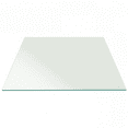 thumbnail image 1 of All Safe Glass 14" x 14" Square Tempered Glass Table Top 3/8" Thick Flat Edge - Clear, 1 of 1