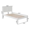 thumbnail image 5 of Leo & Lacey Madison Lit Plateforme en Bois Massif Simple TG, Blanc, 5 of 5