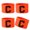 Orange, variant on CEORPER Adjustable Nylons Football Captain Armband Durability Football Captain Bands
