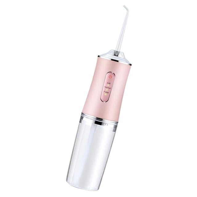 Portable Rechargeable Electric Irrigator with 4 Nozzles, Efficient Clean Teeth, Adjustable Modes, Memory Function, Compact Design for Travel