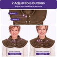 thumbnail image 4 of KEKOY Heating Pad for Full Body Stress Relief, FSA/HSA Wearable Electric Heat Pad with 4 Heat Settings, 2-Hour Auto Shut-Off, Fast Heating, Gift, 24" x 33", Dark Brown, 4 of 12