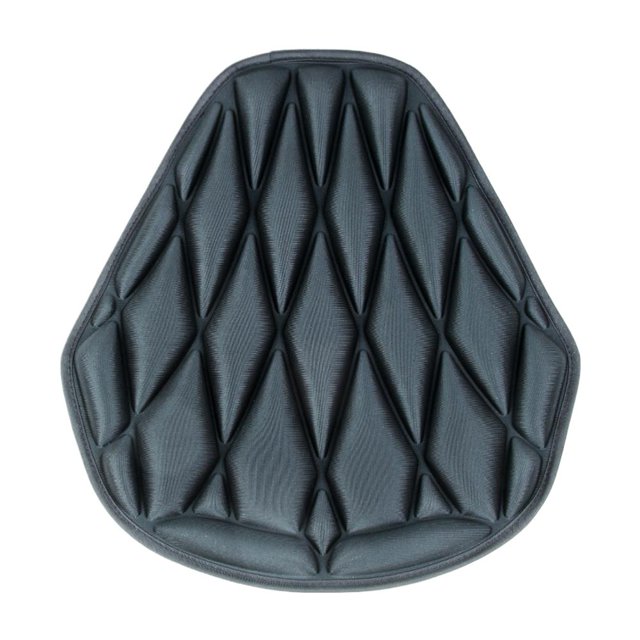 Motorcycle Seat Cushion with Shock Absorption & Waterproof Design - Black