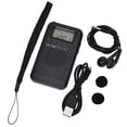 thumbnail image 2 of Am Fm Radio Portable Radio Desk Radio Pocket Radio Black, 2 of 5