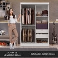 thumbnail image 4 of Ropero Closet Luke Madesa 2 Puertas Con Cajón Con Llave BB 1, 4 of 5