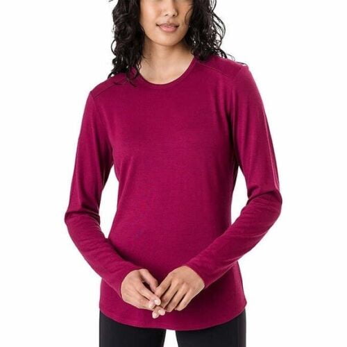 Segments Womens Merino Wool Long Sleeve Top Tee Base Layer Shirt Size