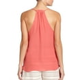 thumbnail image 2 of $285 RAMY BROOK Olivia Pleated SILK Tank Top DISTRESS TRIMS SPICY BLUSH ( M ), 2 of 2