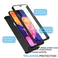 thumbnail image 3 of Njjex for Galaxy A54 5G Phone Case, Samsung A54 Case with 1 Pack Tempered Glass Screen Protector for Women Men, Liquid Silicone Slim Silky-Soft Protective Case Samsung A54 5G, Cyan, 3 of 7