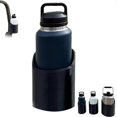 thumbnail image 1 of Magnetic Bottle Holder for 46/50/64 Oz, Portable Water Bottle Storage Rack for Golf Cart Tractor Bus Lawnmower, 1 of 5
