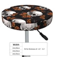 thumbnail image 2 of Butterfly skull Round Bar Stool Seat Covers, Elastic Round Chair Cover Stool Seat Slipcover Bar Stool Cushions Round Pad for 12-14 inch, 2 of 5