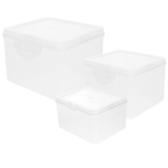 REACHISE 3Pcs Craft Paper Organizer Storage Box Scrapbook Paper Organizer Sticker Storage Organizer