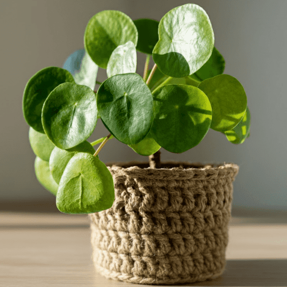 Pileas Money Plant Live, Pilea Peperomioides Live Plant, 2 inch Pot for Indoor Planting