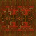 thumbnail image 1 of Ahgly Company Machine Washable Indoor Square Persian Yellow Traditional Area Rugs, 4' Square, 1 of 4