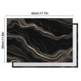 thumbnail image 6 of Black Gold Marble Pattern Summer Placemats Table Placemats Set Of 4-Linen Kitchen Washable Placemats Table Mats 11.8"x17.7" Non-Slip Heat Resistant, 6 of 6