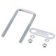 thumbnail image 1 of U Pernos (M8x40x100mm), Cuadrado U Perno Carbono Acero con Accesorios - para Construcción, Tubería, 1 of 5