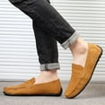 thumbnail image 5 of Men's Casual Loafers Slip On Leather Shoes Lightweight Driving Shoes Moccasins Classic Penny Loafer Flats Boat Shoes Big Size, 5 of 9
